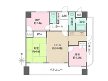 【兵庫県/神戸市東灘区御影塚町】甲南プランドール御影 間取り図