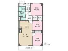 【兵庫県/芦屋市伊勢町】日商岩井芦屋マンション 間取り図