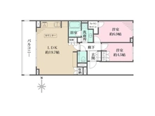 【東京都/世田谷区代沢】パークハウス代沢プレイス 間取り図