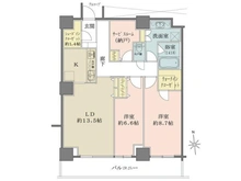 【東京都/江東区東雲】Wコンフォートタワーズ　WEST 間取り図