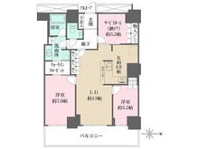 【東京都/江東区東雲】Wコンフォートタワーズ　WEST 間取り図