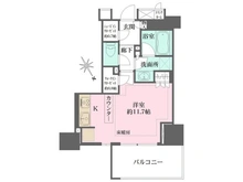 【東京都/品川区東大井】ザ・パークハウス大井町ウエストコート 間取り図