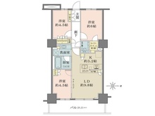 【東京都/品川区東品川】プライムパークス品川シーサイドザ・タワー 間取り図