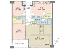 【東京都/杉並区和田】パークハウス杉並和田一丁目 間取り図