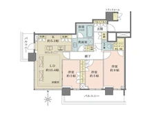 【東京都/中央区晴海】ザ・パークハウス晴海タワーズティアロレジデンス 間取り図