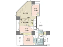 【東京都/中央区晴海】ドゥ・トゥール（DEUX TOURS） 間取り図