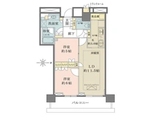 【東京都/中央区晴海】ザ・パークハウス晴海タワーズティアロレジデンス 間取り図