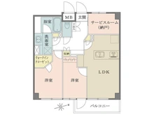 【東京都/新宿区東五軒町】サンマンションアトレ飯田橋 間取り図
