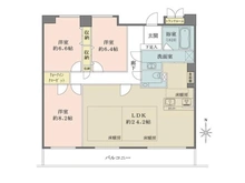 【東京都/練馬区石神井町】石神井公園ピアレス 間取り図
