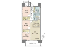 【埼玉県/さいたま市大宮区吉敷町】ザ・パークハウス大宮吉敷町 間取り図