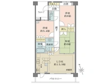 【東京都/北区中里】藤和シティホームズ駒込古河庭園 間取り図