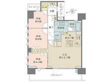 【大阪府/大阪市阿倍野区昭和町】ザ・パークハウス阿倍野昭和町 間取り図