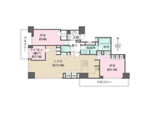 【大阪府/大阪市天王寺区茶臼山町】シティタワー天王寺 間取り図