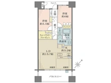【大阪府/堺市堺区三国ヶ丘御幸通】堺東ヴューモ 間取り図