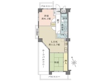 【大阪府/大阪市天王寺区生玉寺町】藤和シティホームズ夕陽ヶ丘四天王寺 間取り図