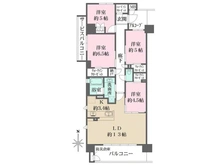 【大阪府/堺市北区新金岡町】リビオ新金岡 間取り図