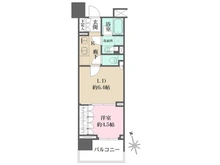 【愛知県/名古屋市西区名駅】オープンレジデンシア名古屋駅THECOURT 間取り図