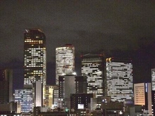 【愛知県/名古屋市中区錦】ザ・パークハウス名古屋伏見 夜景　リビングから西側を望む