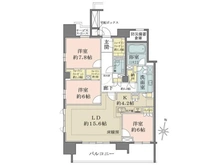 【愛知県/名古屋市中区錦】ザ・パークハウス名古屋伏見 間取り図