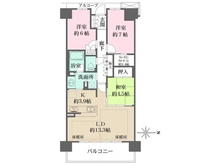 【愛知県/名古屋市天白区久方】ザ・パークハウス相生山 間取り図