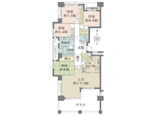 【愛知県/名古屋市千種区高見】セントラルガーデン・レジデンスA棟 間取り図