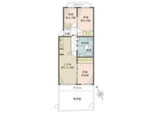 【愛知県/名古屋市千種区田代町】覚王山パークハウス 間取り図