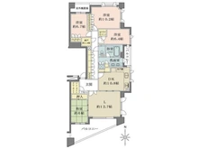 【愛知県/名古屋市千種区高見】セントラルガーデン・レジデンスB棟 間取り図