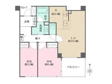 【神奈川県/横浜市中区山元町】ルピナス山手 間取り図