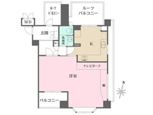 【東京都/新宿区南元町】パークナード四谷 間取り図