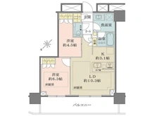 【東京都/北区上十条】ザ・タワー十条 間取り図