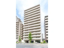 【東京都/北区神谷】王子神谷パークハウス 外観：三菱地所株式会社が分譲した総戸数76戸、地下1階地上14階建てのマンション外観
