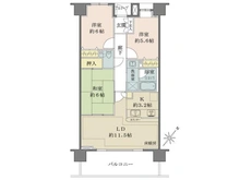 【東京都/北区神谷】王子神谷パークハウス 間取り図