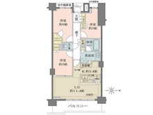 【東京都/北区東十条】ザ・パークハウス東十条フレシア 間取り図