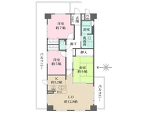 【京都府/向日市寺戸町】サンマンションアトレ東向日 間取り図