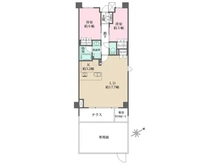 【京都府/京都市左京区松ケ崎小竹薮町】ブリリア京都松ヶ崎 間取り図