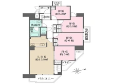 【京都府/京都市伏見区深草新門丈町】ファミールハイツ京都伏見 間取り図