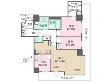【兵庫県/神戸市中央区相生町】ザ・パークハウス神戸タワー 間取り図
