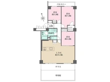 【兵庫県/伊丹市東有岡】コープ野村第壱伊丹B棟 間取り図