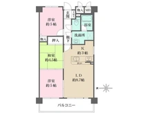 【兵庫県/尼崎市武庫之荘】こけっと武庫之荘 間取り図
