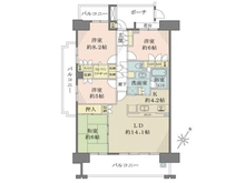 【千葉県/千葉市中央区千葉港】千葉みなとパークハウス　弐番館 間取り図