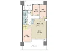 【千葉県/千葉市美浜区打瀬】幕張ベイタウン　マリンフォートSUNLIGHT　WING 間取り図