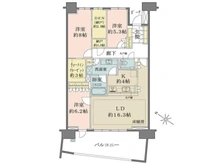 【千葉県/千葉市美浜区打瀬】幕張アクアテラス 間取り図