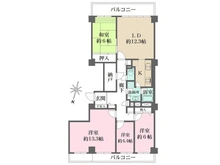 【埼玉県/所沢市小手指町】ヴィルセゾン小手指 間取り図