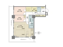 【東京都/東村山市野口町】パークハウス　ワンズタワー 間取り図