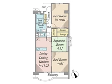 【千葉県/松戸市新松戸北】新松戸ファミールハイツ 間取り図