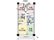 【千葉県/流山市向小金】ウィズ南柏コンフォートテラス 間取り図