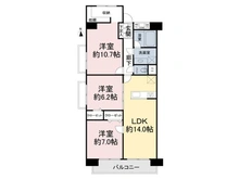 【千葉県/松戸市新松戸】新松戸中央パークハウス 間取り図