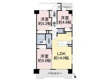 【千葉県/松戸市常盤平】ライオンズマンション常盤平さくら通り 間取り図