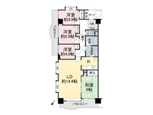 【千葉県/松戸市六高台】シャルマンコーポ松戸六高台 間取り図