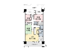 【千葉県/松戸市新松戸南】オーベルグランディオ新松戸 間取り図